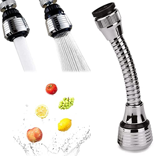 Universal Kitchen Faucet Extender - Flexible Adjustable Spray Head with Nozzle Filter for Bathroom & Kitchen Sink | Perfect for Washing Dishes, Filling Pots & Cleaning Vegetables