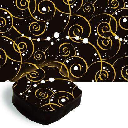Swirls and Snowballs Edible Cake Decorations Transfer Sheet - Perfect for Christmas, Birthday, and Holiday Baking Designs