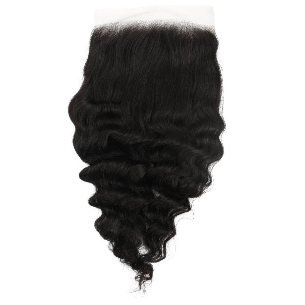 7x7 HD Lace Human Hair Closure - Natural Loose Wave Hairpiece for Black Women | Perfect for Protective Styles, Weaves & Everyday Wear