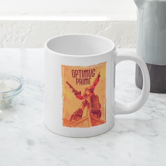 Optimus Prime Coffee Mug 20 oz - Large Ceramic Mega Mug for Coffee, Tea & Hot Drinks - Perfect for Home, Office & Gifts - Transformers Themed Collectible Cup