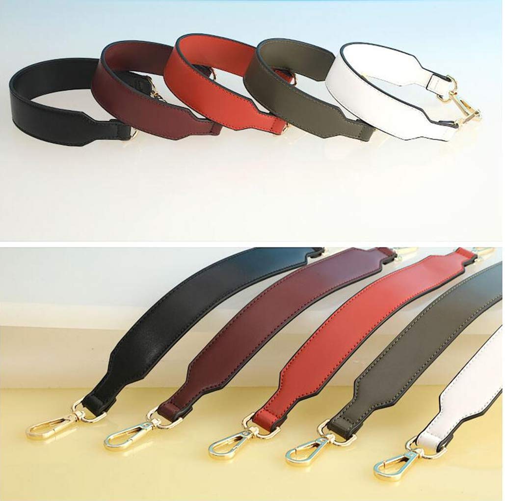 Short Unadjustable PU Leather Replacement Handbag Strap - Shoulder Strap for Purse Bags (Orange Red) | Perfect for Everyday Use, Office & Shopping