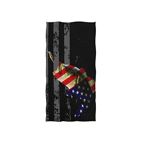 Bass Fish American Flag