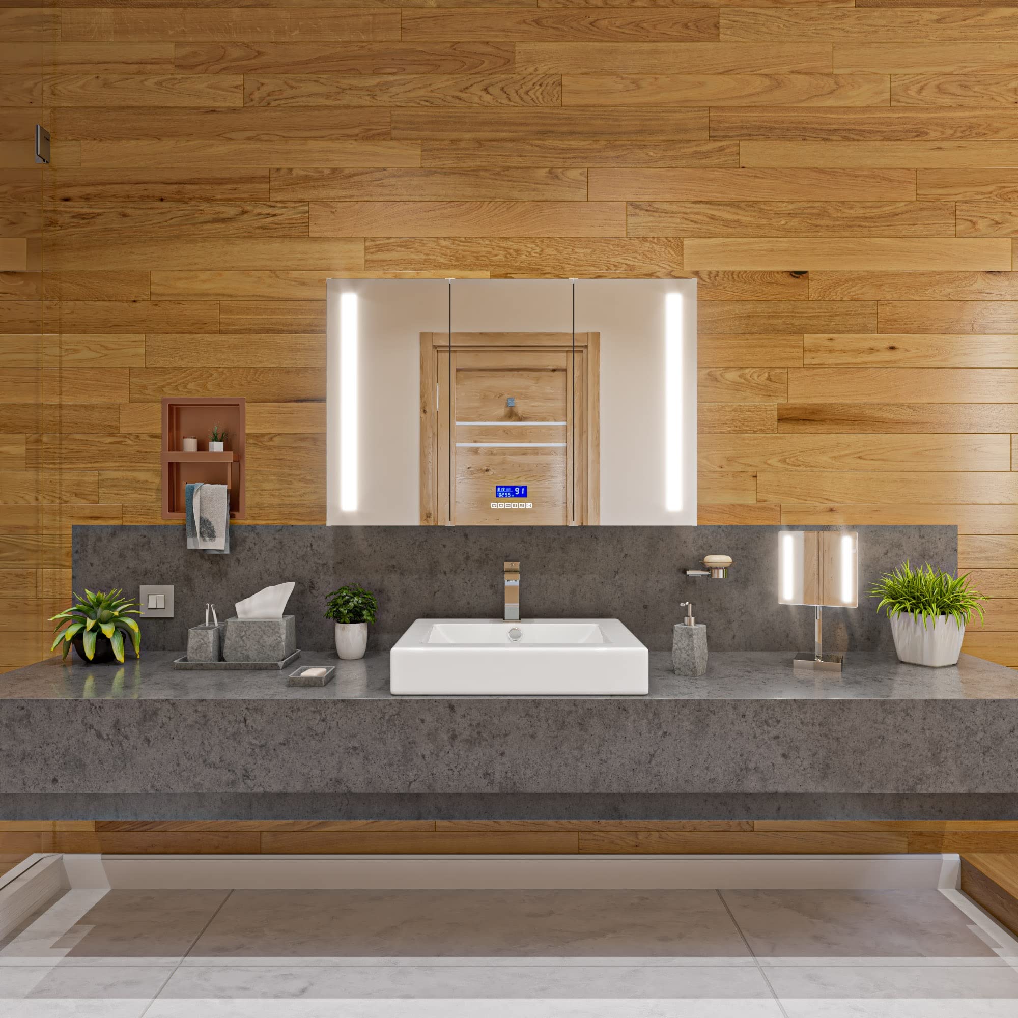 ALFI ABC701 White Ceramic Bathroom Sink - Modern Drop-in Vanity Basin for Powder Room & Guest Bath Installation