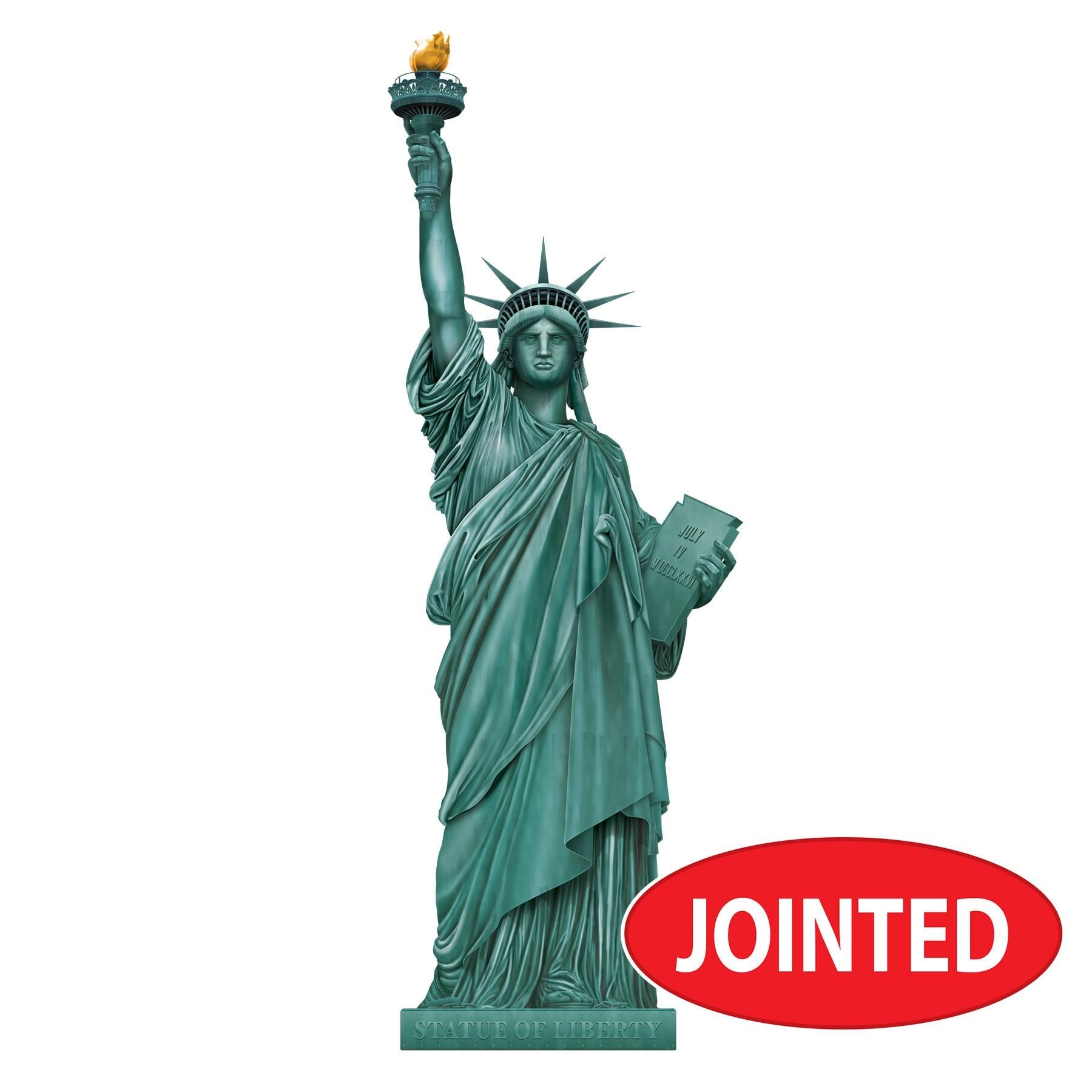 12 Pack Beistle Jointed Statue of Liberty Party Decorations - Patriotic 4th of July, Halloween & New Year's Eve Party Supplies for Home & Office Celebrations