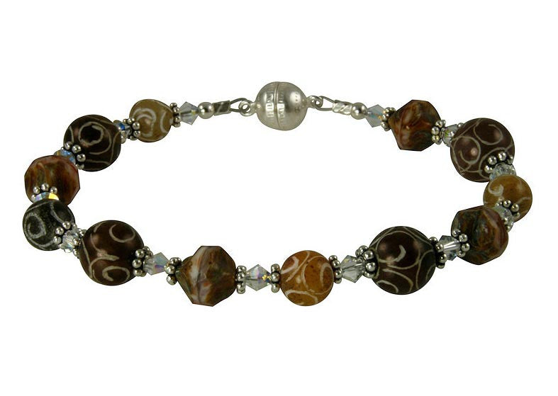 Handmade Carved Jade Gemstone Crystal Bead Bracelet for Women - Elegant Healing Stone Jewelry for Meditation, Yoga & Spiritual Wellness