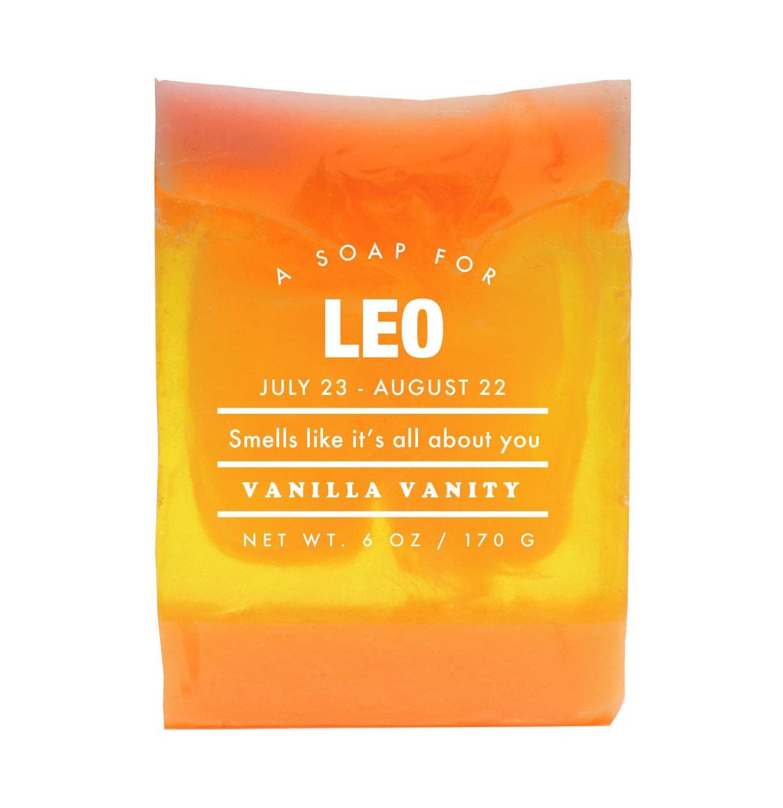 Leo Zodiac Sign Astrology Bar Soap - Natural Handmade Soap for Leo Personality Traits - Perfect for Birthdays, Gifts & Spiritual Bath Rituals