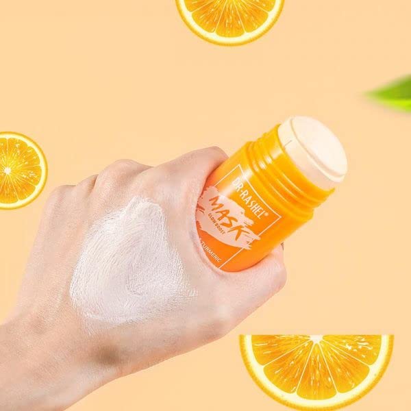 Sixplus Turmeric Brightening Mask Stick for Dull & Uneven Skin - 42g Glow Boosting Treatment | Perfect for Night Routine & Pre-Makeup Skin Prep