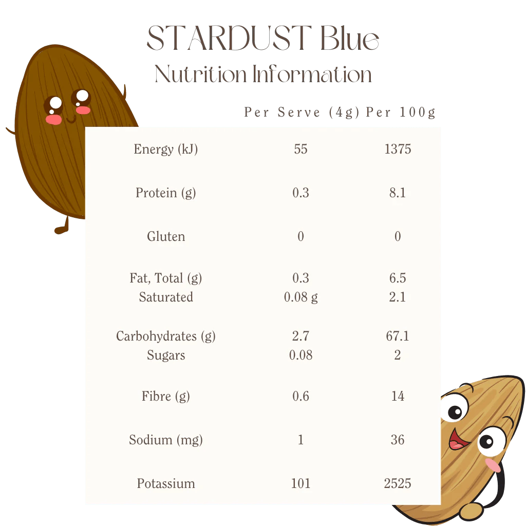 Mindful Foods Stardust Blue Immunity Boosting Superfood Powder - 100g | Antioxidant Rich, Vegan & Gluten-Free | Perfect for Smoothies, Yogurt & Wellness Drinks