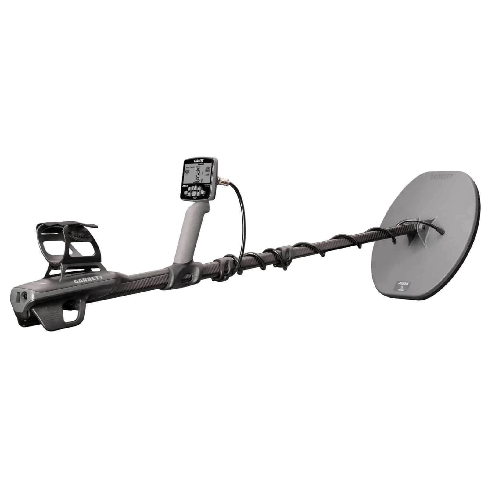 Garrett Axiom Metal Detector with 13x11 Mono Coil & 11x7 DD Coil - Includes MS 2 Headphones (Open Box) - Perfect for Treasure Hunting, Gold Prospecting & Beach Metal Detecting