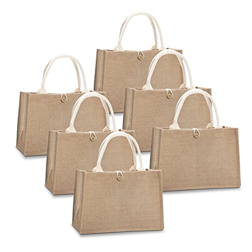 Brown With Button Pack of 6