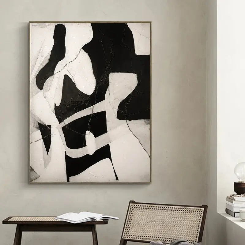 Abstract Tranquility Art Painting - Modern Wall Decor for Living Room & Bedroom - Handmade Canvas Artwork #WS006 | Perfect for Home, Office & Meditation Spaces