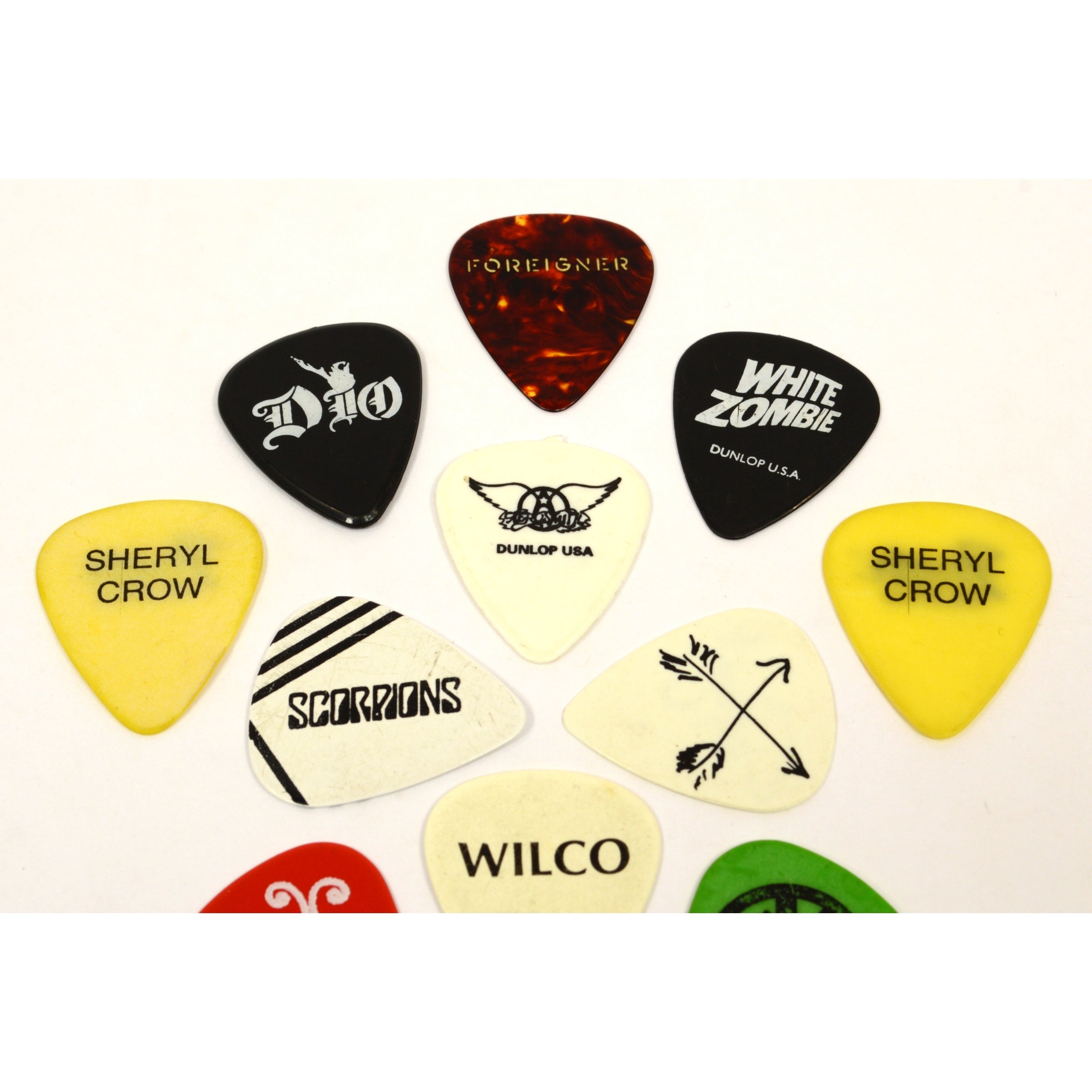 12-Pack Original Tour Guitar Picks for Concert - Scorpions, Foreigner, Aerosmith Style - Perfect for Rock Performances & Guitar Practice