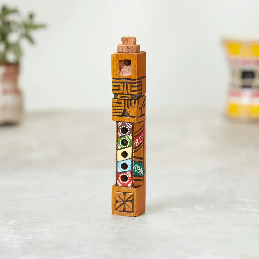 Authentic Peruvian Tarka Flute - Handcrafted Wooden Andean Musical Instrument for Meditation, Yoga & Cultural Performances | Perfect for Music Lovers, Collectors & Spiritual Practices