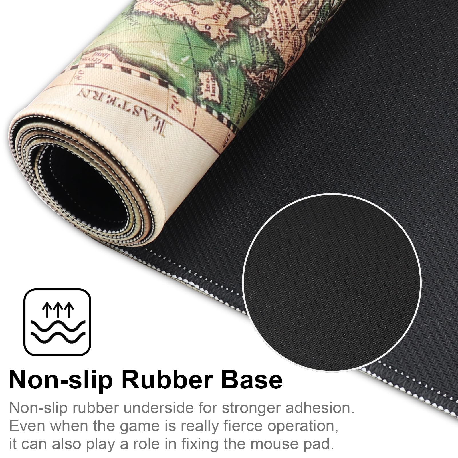 XXL Professional Gaming Mouse Pad - Extra Large Computer Desk Mat (35.4x15.7x0.1 Inches) with Non-Slip Rubber Base - Perfect for PC Gaming, Office Work & Home Use