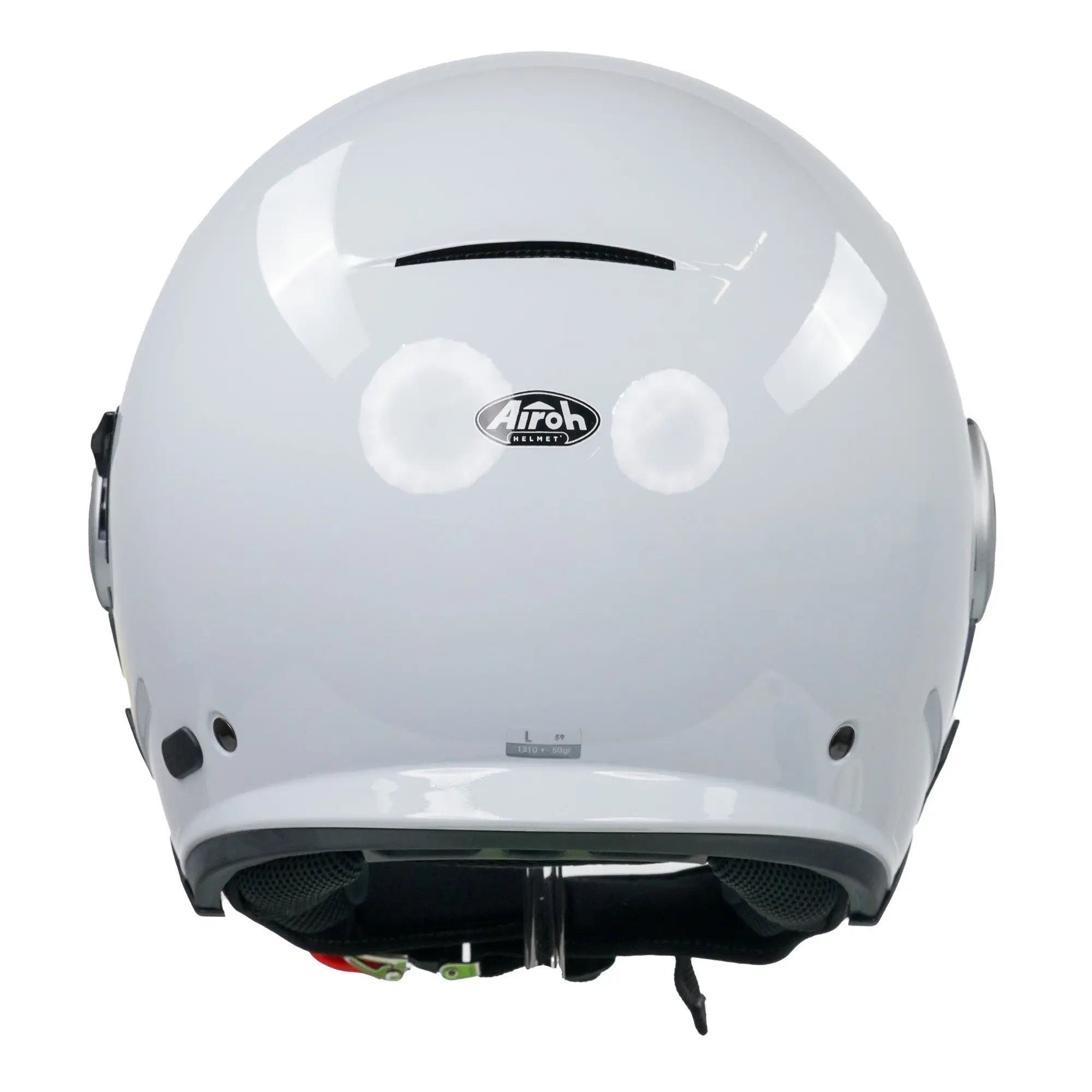 Airoh Helios Jet Gloss Concrete Grey Motorcycle Helmet - DOT & ECE Certified Full Face Helmet for Street Bikes, Racing & Urban Riding - Lightweight & Aerodynamic Design for Comfort & Safety