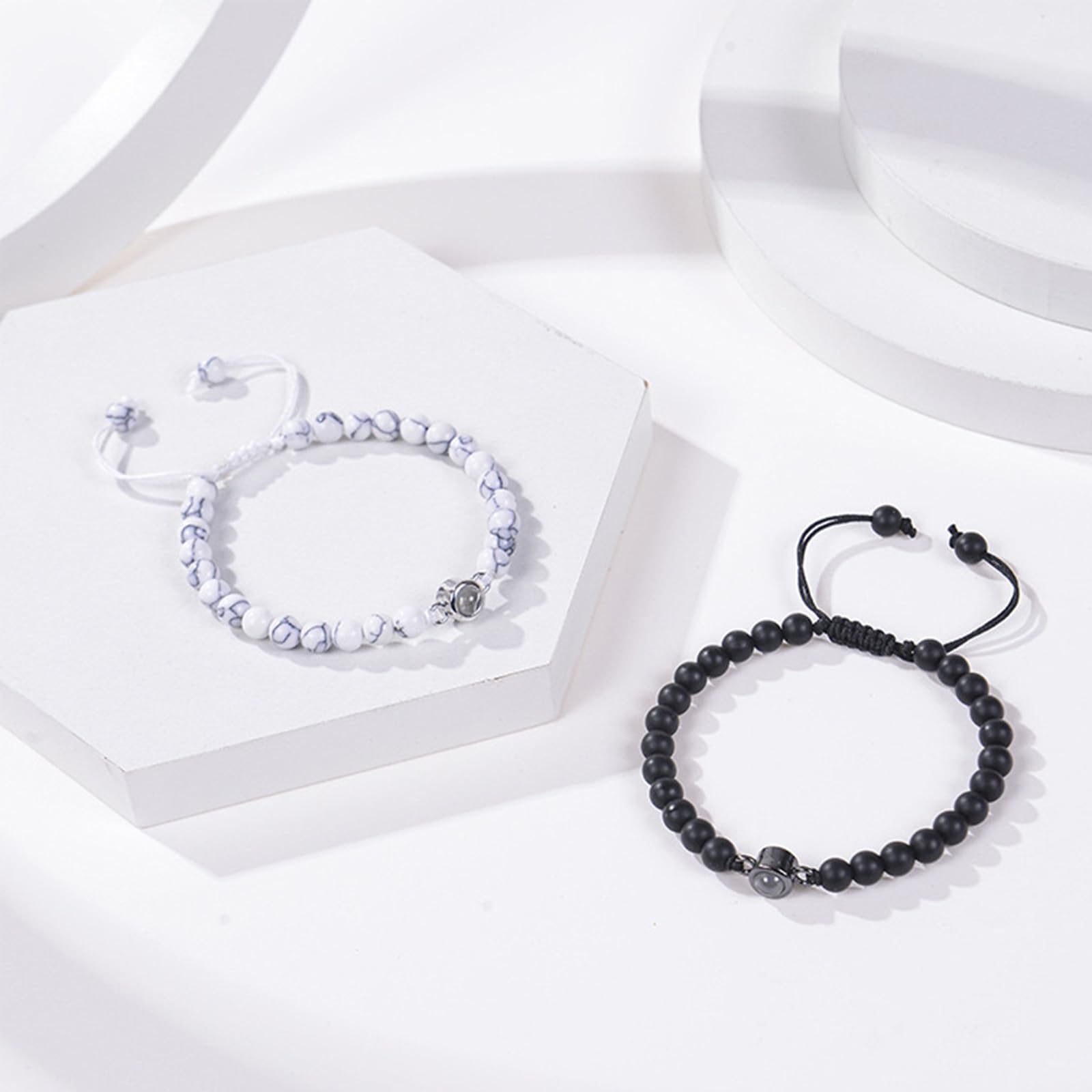 Harry and Henry Matching Couple Bracelets - Beaded String Bracelets for Valentines Day Gifts, Anniversary & Romantic Couple Jewelry (Perfect for Date Nights, Weddings & Relationship Milestones)