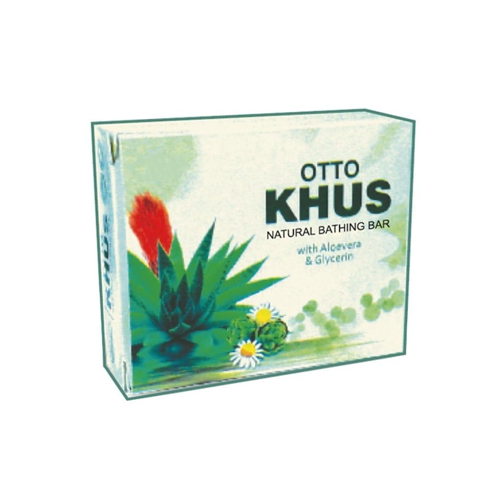 Mabox Vitamin C & Orange Otto Khus Vetiver Handmade Soap - Natural Skin Cleanser for Brightening & Moisturizing - Perfect for Sensitive Skin & Daily Facial Care
