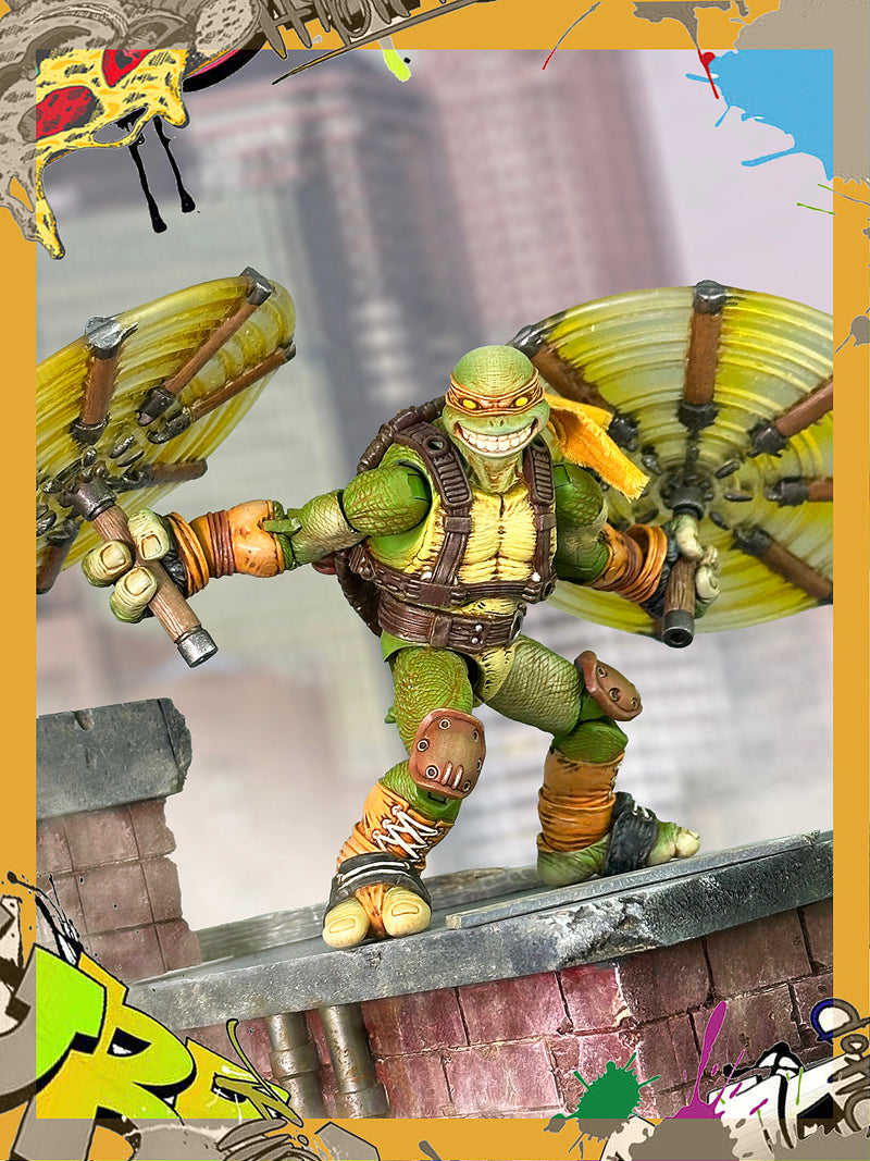 Fury Toys 1/12 Scale 5-inch Action Figure - Wave 3 Rage Samurai Force Turtle Collectible Figure for Display & Play | Perfect for Anime Fans, Model Collectors, and Gift Giving