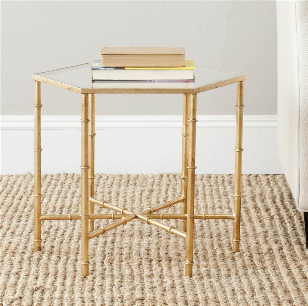 SAFAVIEH Home Collection Kerri Leaf Top Accent Table - 0
