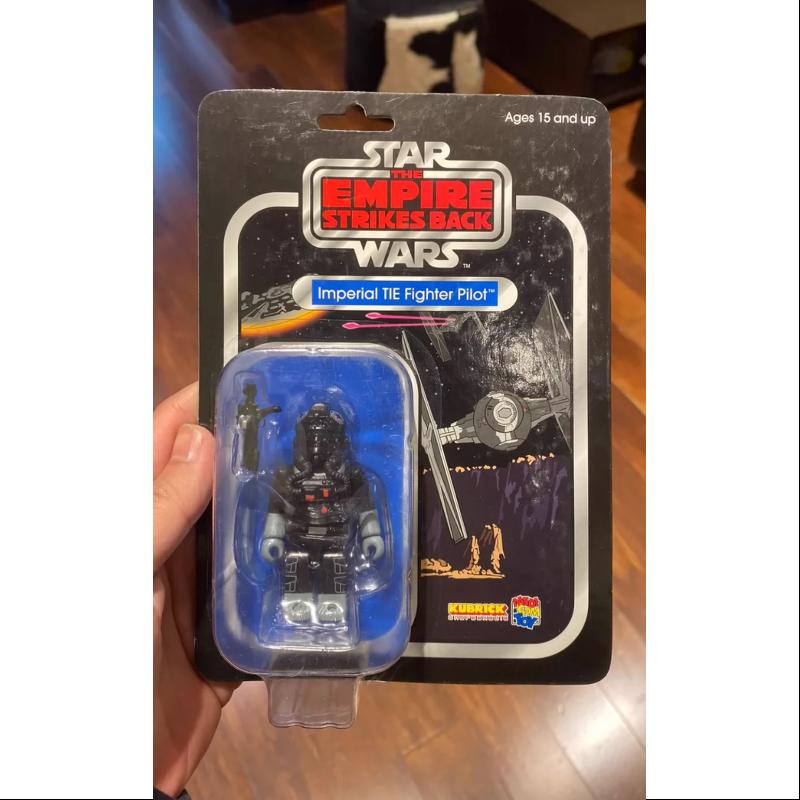 Star Wars Bearbrick Kubrick Imperial TIE Fighter Pilot 100% Limited Edition Collectible Figure - Perfect for Display, Gifts & Star Wars Fans Collection