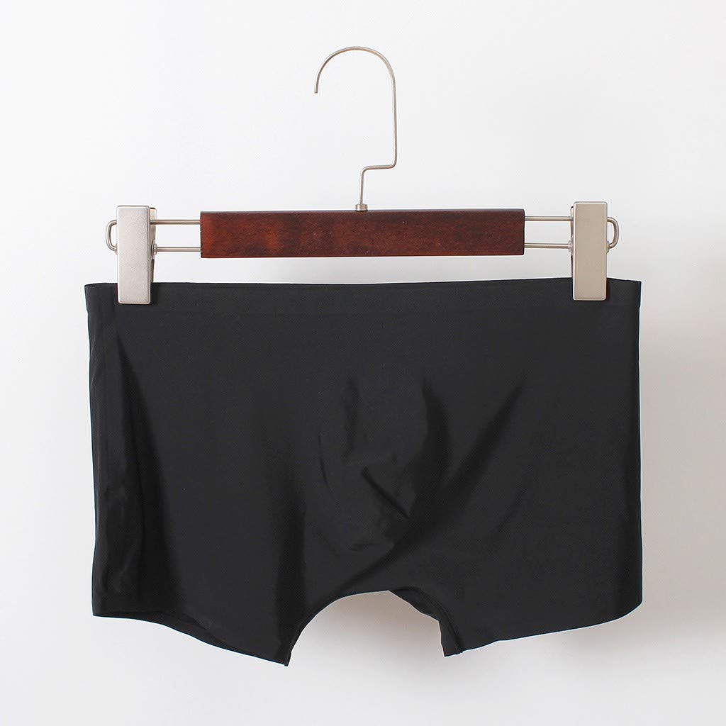 Premium Men's Ice Silk Underwear - Breathable & Comfortable Seamless Boxer Briefs for Everyday Wear - Fashionable & Sexy S-Label Design - Perfect for Workout, Travel & Daily Comfort