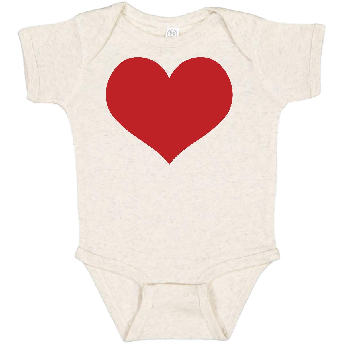 Inktastic Red Heart Valentine Baby Bodysuit - Cute Valentine's Day Outfit for Infants & Toddlers - Perfect for Valentine's Day Photos, Family Gatherings & Special Occasions