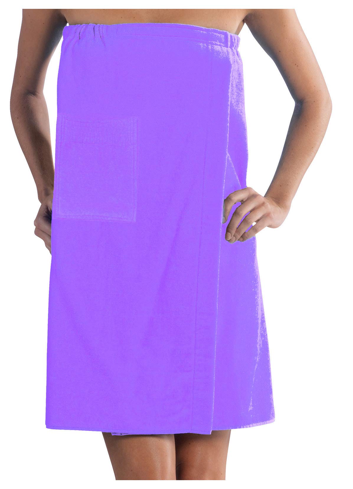 Women's XXL Cotton Bath Wrap for Shower & Spa - Soft Lavender Color - Perfect for Pool, Beach & Makeup Routine - Quick Dry Bathrobe for Women