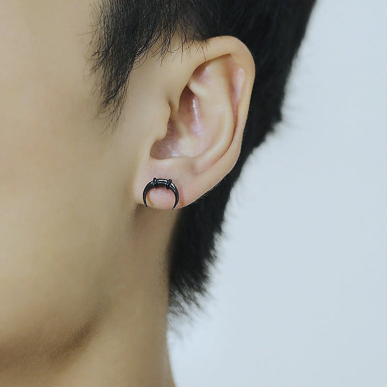 20G Skeleton Barbell Stud Earrings - Helix & Daith Piercing Jewelry for Men & Women | Gothic Punk Style Body Jewelry for Cartilage, Tragus, or Conch Piercings | Perfect for Everyday Wear & Alternative Fashion