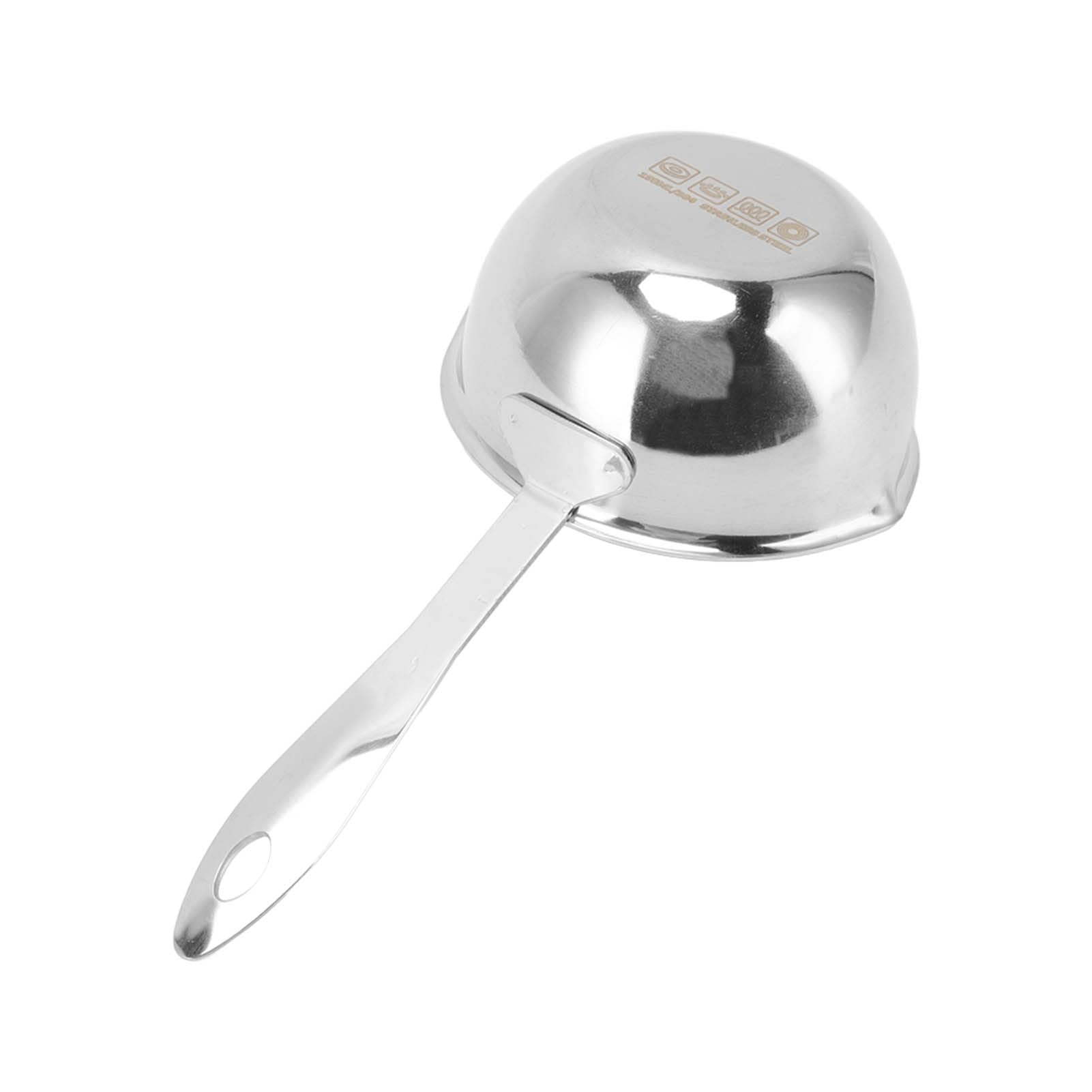 Milltrip 300ml Stainless Steel Butter Warmer Pot - Dual Spout Mini Saucepan for Milk, Chocolate & Coffee - Induction Compatible with Gas & Electric Stoves - Perfect for Melting, Heating & Serving Beverages in Kitchens & Cafés