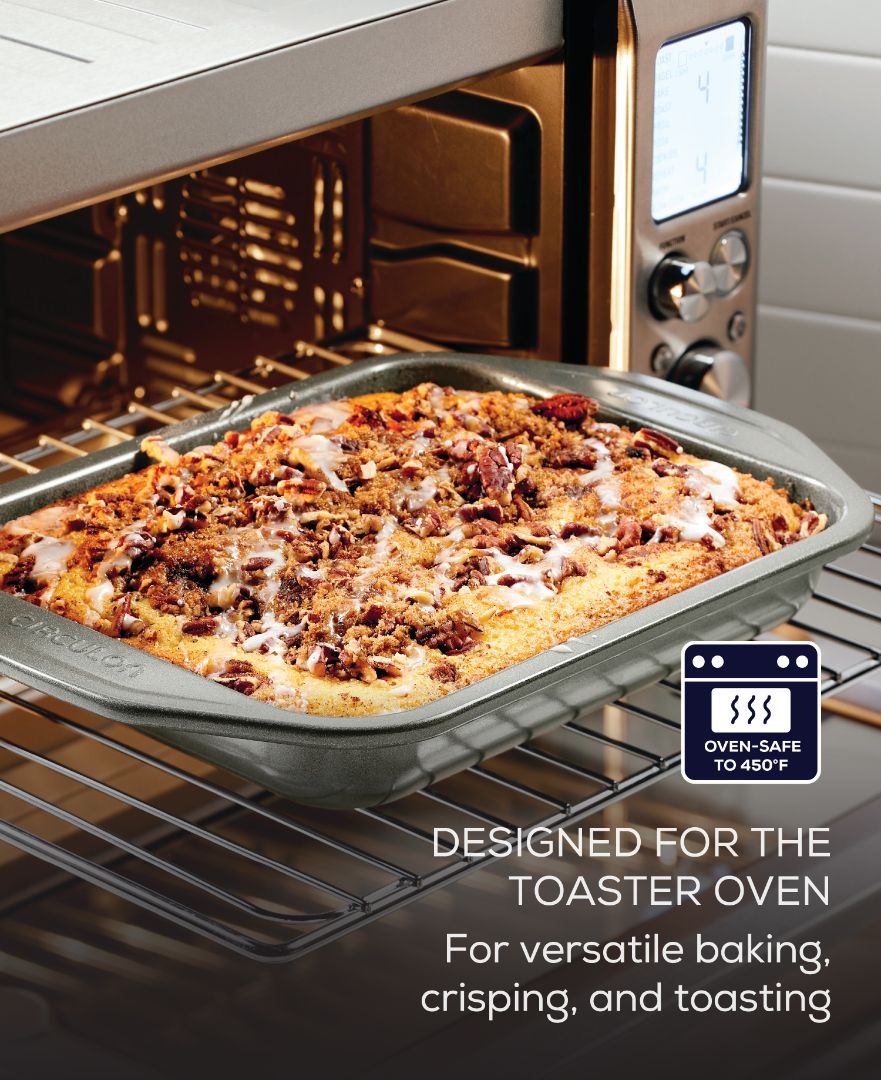 4-Piece Nonstick Toaster Oven Baking Set - Perfect for Baking, Roasting & Broiling in Small Kitchens