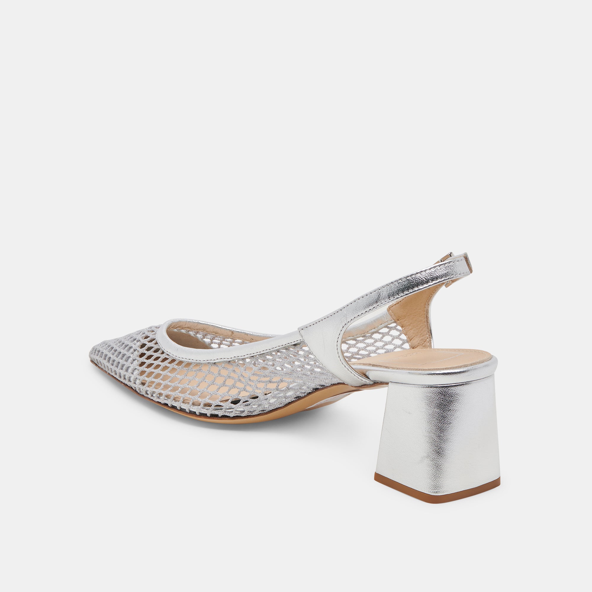 BLONDI Women's Silver Mesh High Heels - Elegant Party & Evening Dress Shoes for Weddings, Prom, and Special Occasions