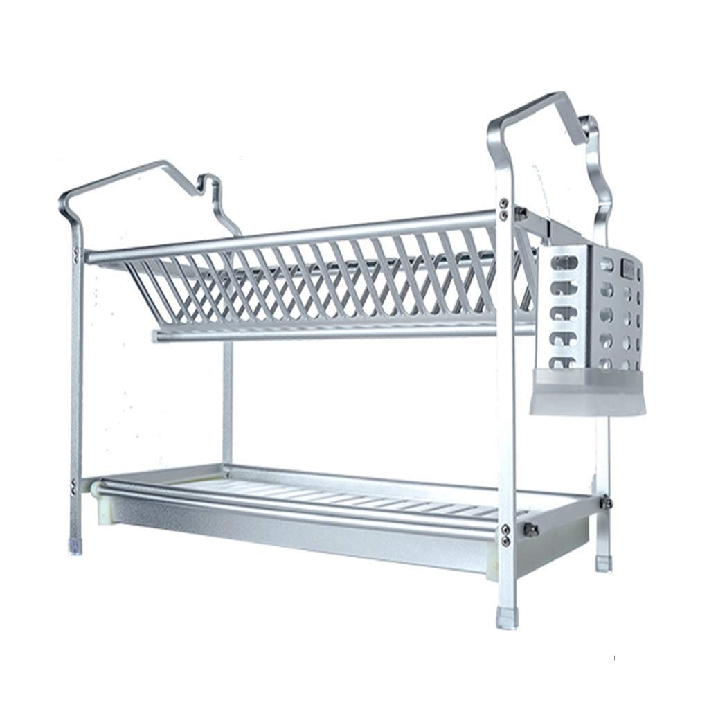 Stainless Steel Dish Drainer & Cutlery Storage Organizer - Kitchen Countertop Drying Rack for Utensils, Spoons, Knives - Perfect for Small Space Kitchen, RV, Dorm, Apartment Use