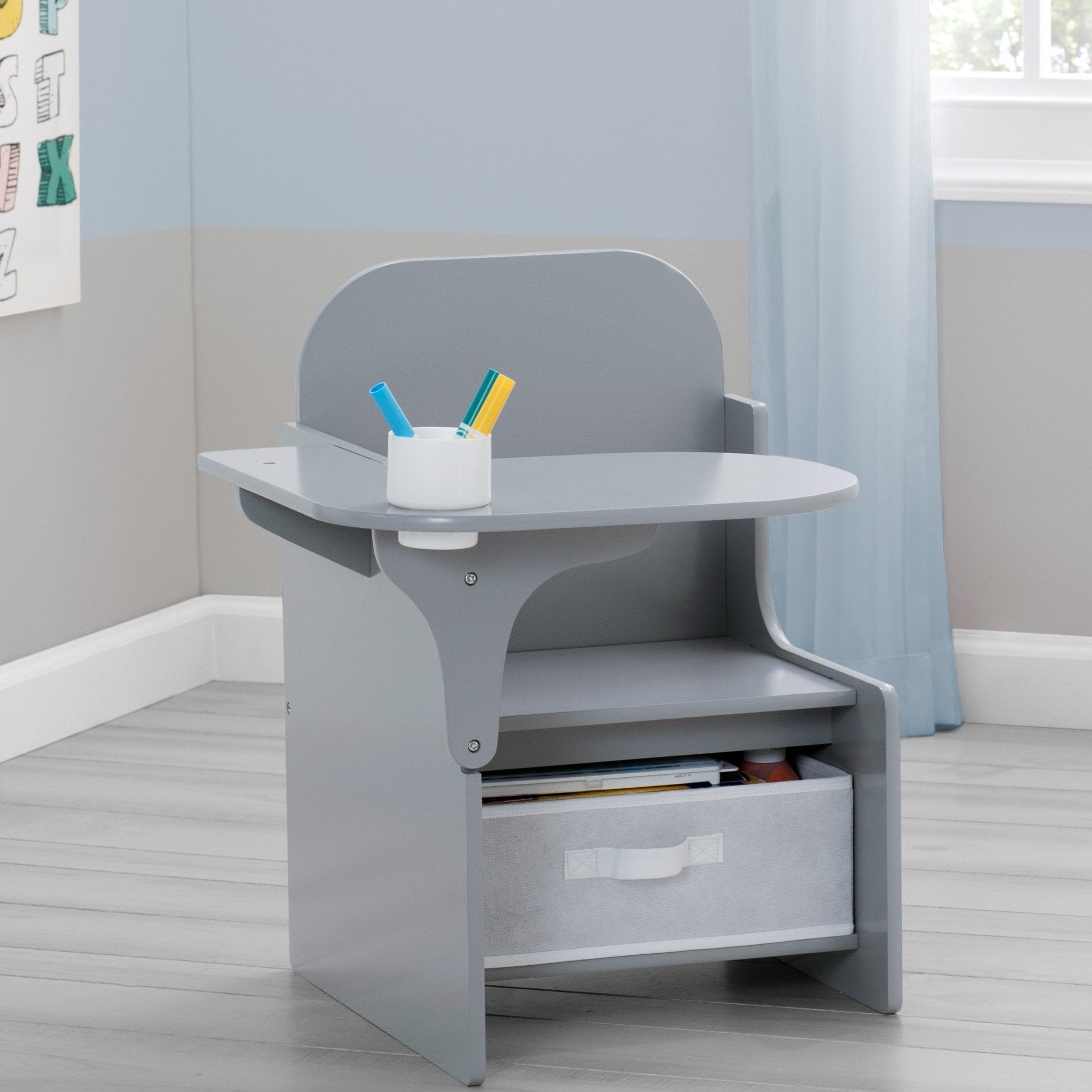 Adjustable MySize Chair Desk for Kids & Adults - Ergonomic Study & Workstation for Home, Office & School - Perfect for Remote Learning & Workspace Setup