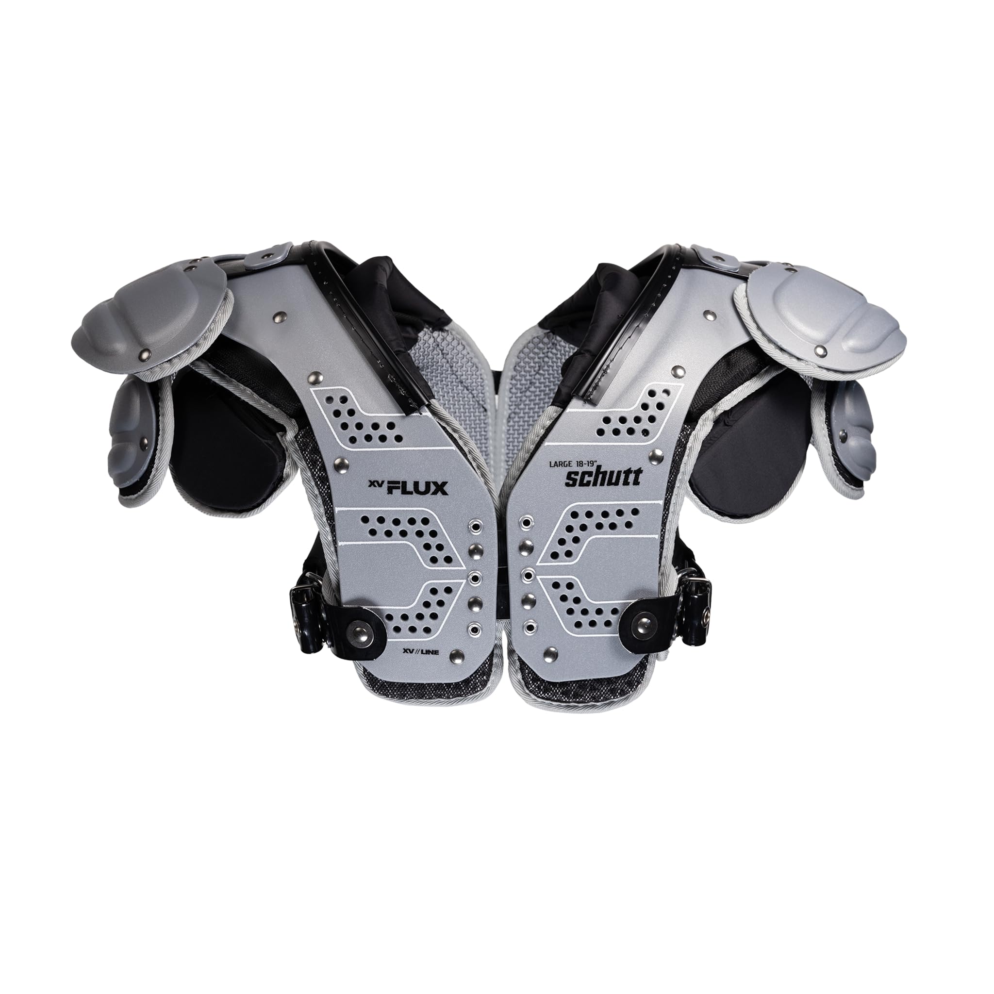 Schutt XV Line Football Shoulder Pads - Offensive & Defensive Lineman Protection - High Impact Support for Youth & Adult Players - Perfect for Tackling, Blocking & Gridiron Training