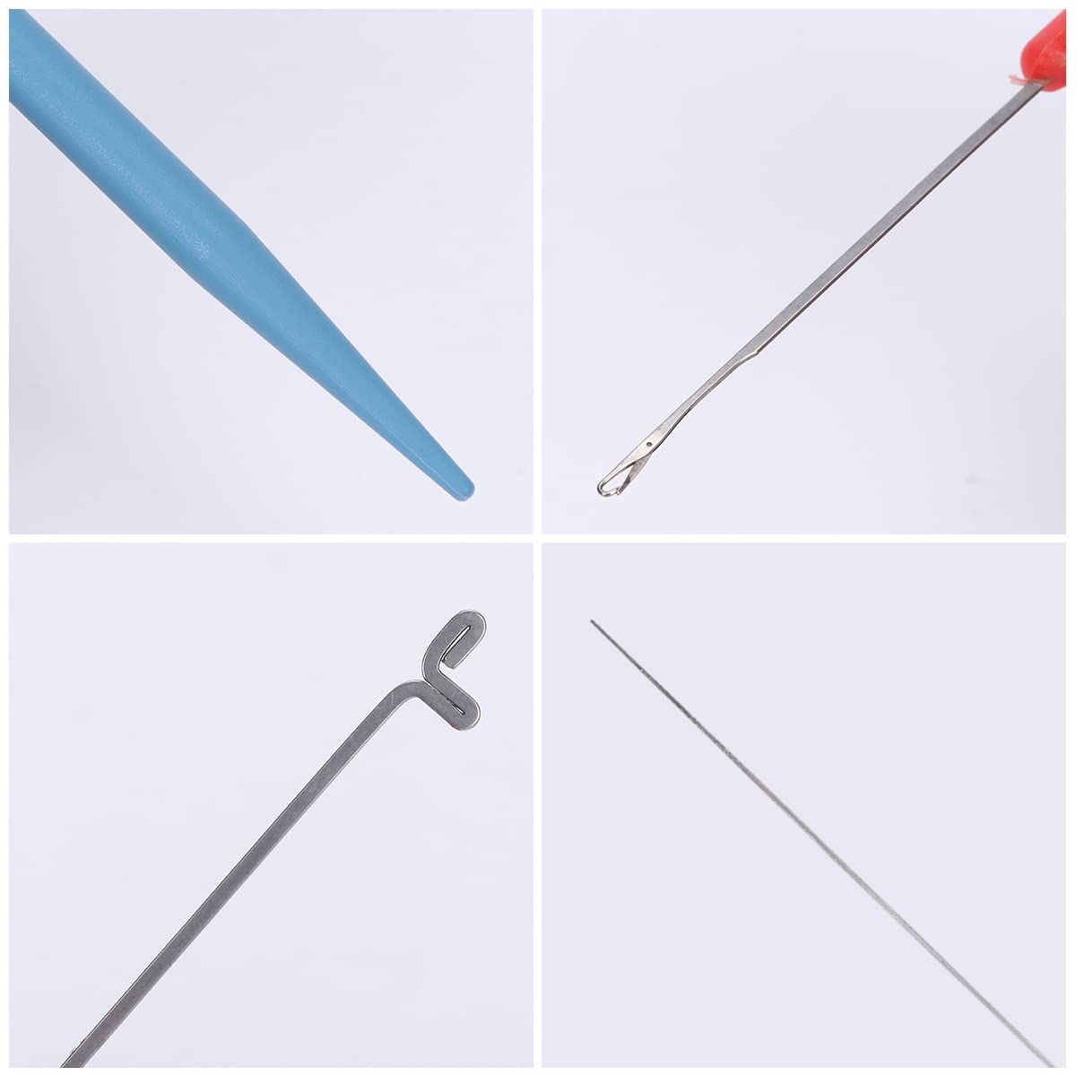 4-Piece Reusable Beading Needle Threader Set - Professional Beading Tools for Jewelry Making, Crochet & Sewing - Perfect for DIY Crafts, Beadwork, and Handmade Accessories