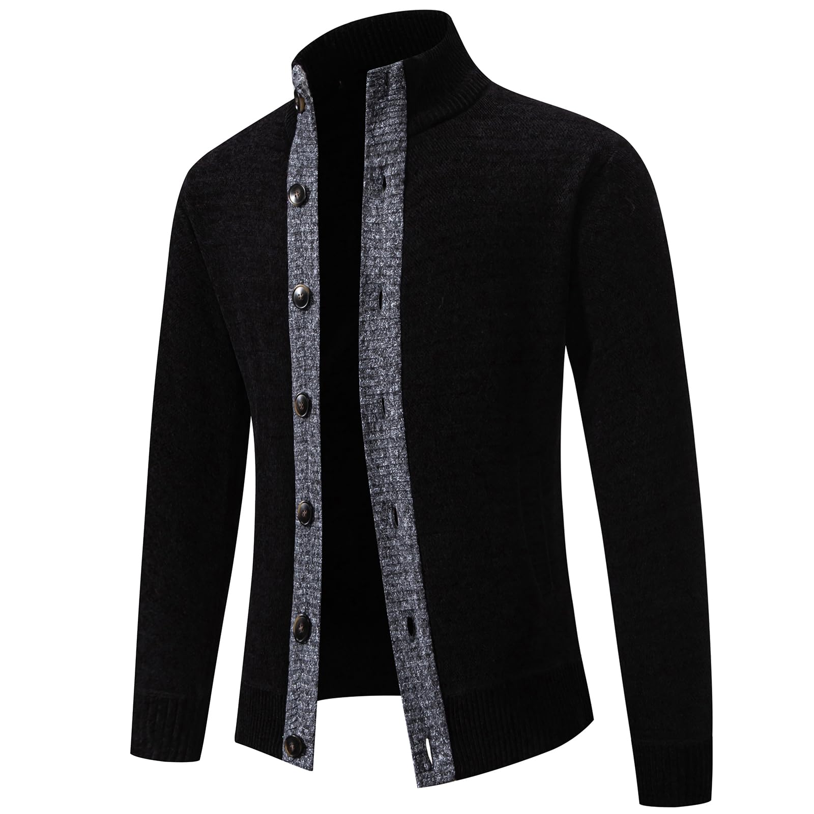 Men's Button Chenille Cardigans - Regular Fit Casual Sweater with Pocket | Warm Winter Knitwear for Office, Dating & Outdoor Activities