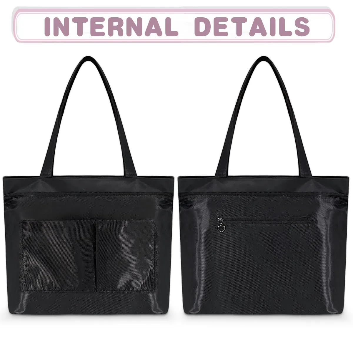 Funny Chocolate Poop Tote Bag for Women - Zippered Work & Travel Handbag - Perfect for Office, Shopping & Weekend Getaways