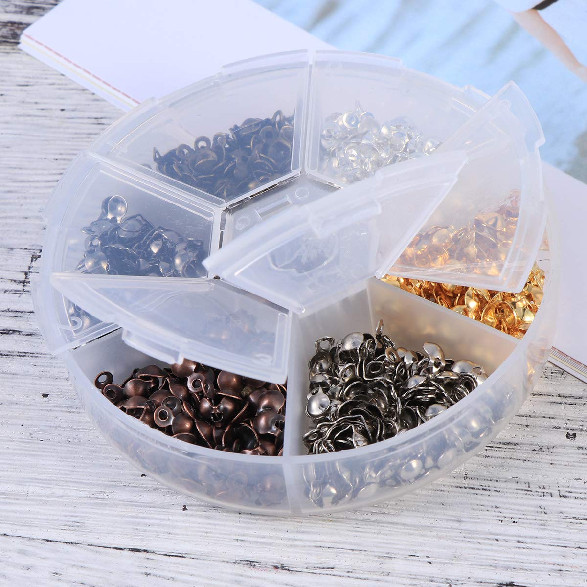 1 Box Jewelry Buckle Clamshell Necklace - 12 Pack Bulk Wholesale Jewelry Findings for DIY Crafting, Necklace Making & Jewelry Repair | Perfect for Beaders, Jewelry Designers & Craft Enthusiasts