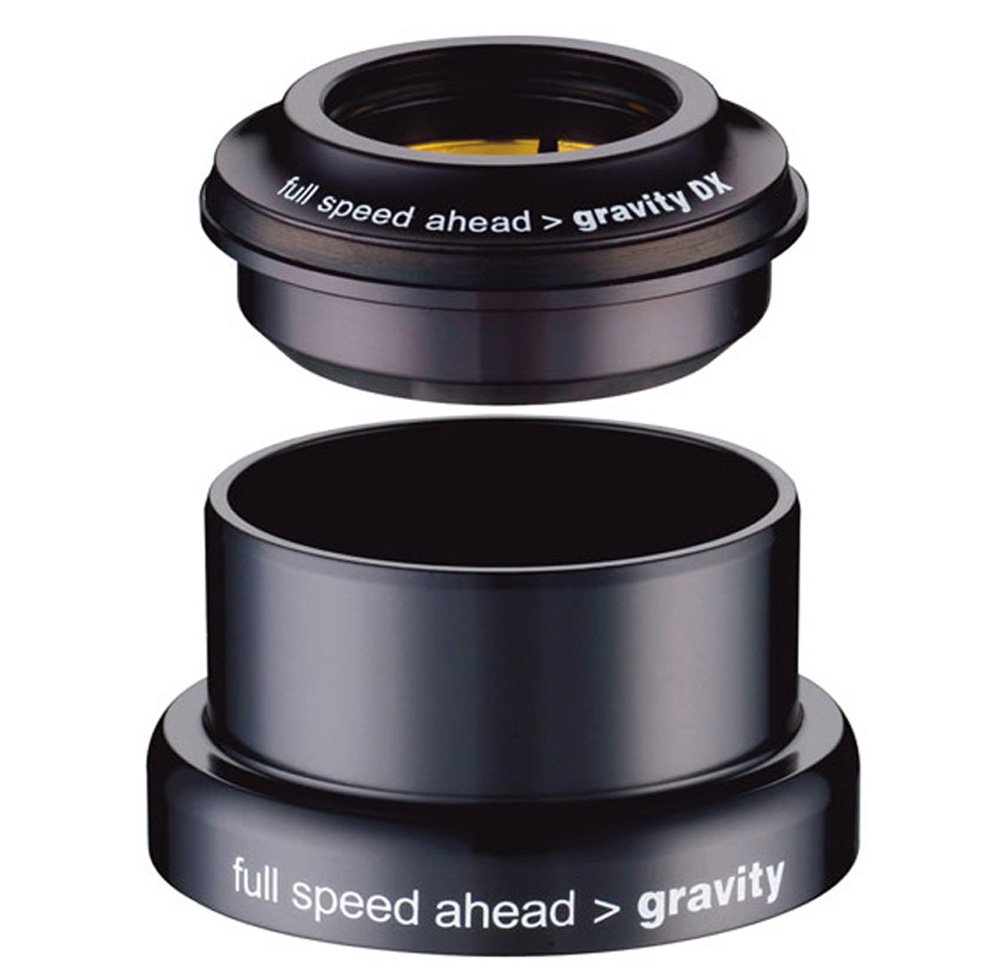 Gravity DX Tapered Bike Headset - 44mm Upper & 49.57mm Lower - 1-1/8 to 1.5 Inch Steerer Tube - Compatible with Mountain Bikes & Road Bikes - Perfect for Cycling Enthusiasts & Professional Riders