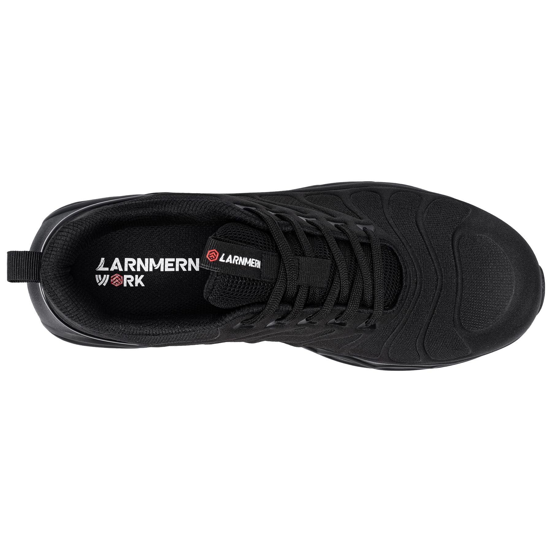**LARNMERN Steel Toe Shoes for Men & Women - Lightweight Safety Sneakers with Wide Fit, Comfortable Work Shoes for Construction, Warehouse & Outdoor Use**