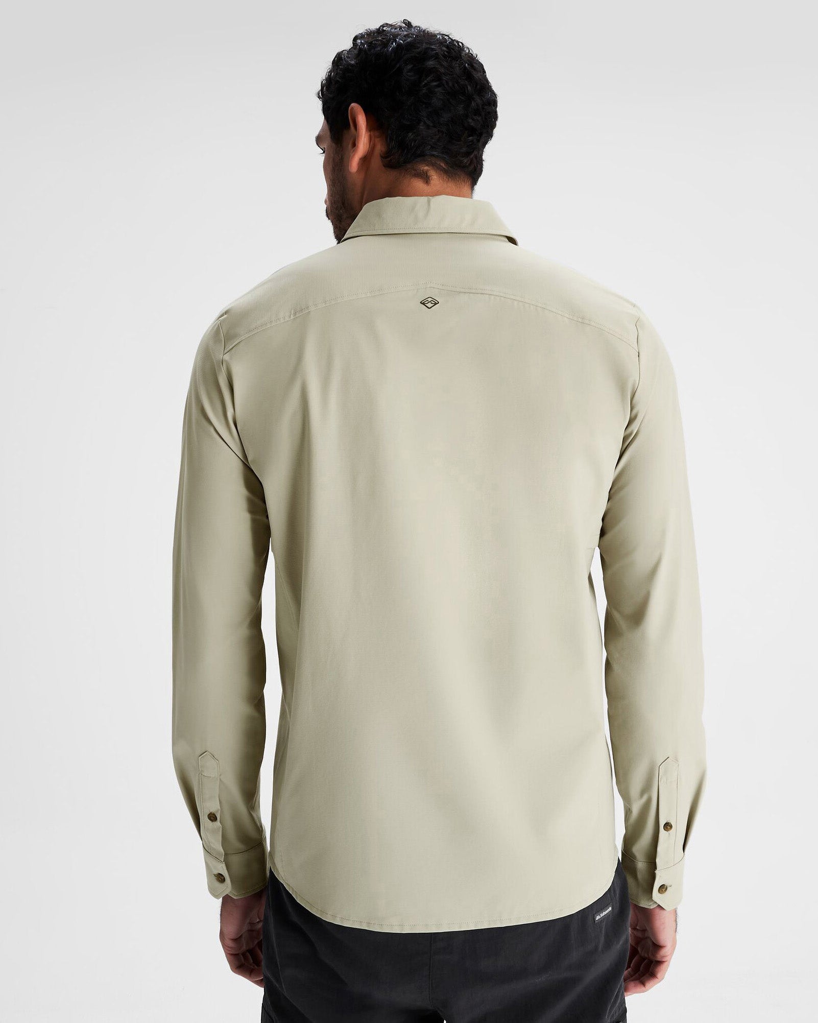 Men's Lightweight Long Sleeve Sun Protection Shirt - UPF 50+ UV Ray Blocking, Breathable Quick-Dry Fishing & Hiking Shirt in Light Beech - Perfect for Outdoor Activities, Beach & Travel
