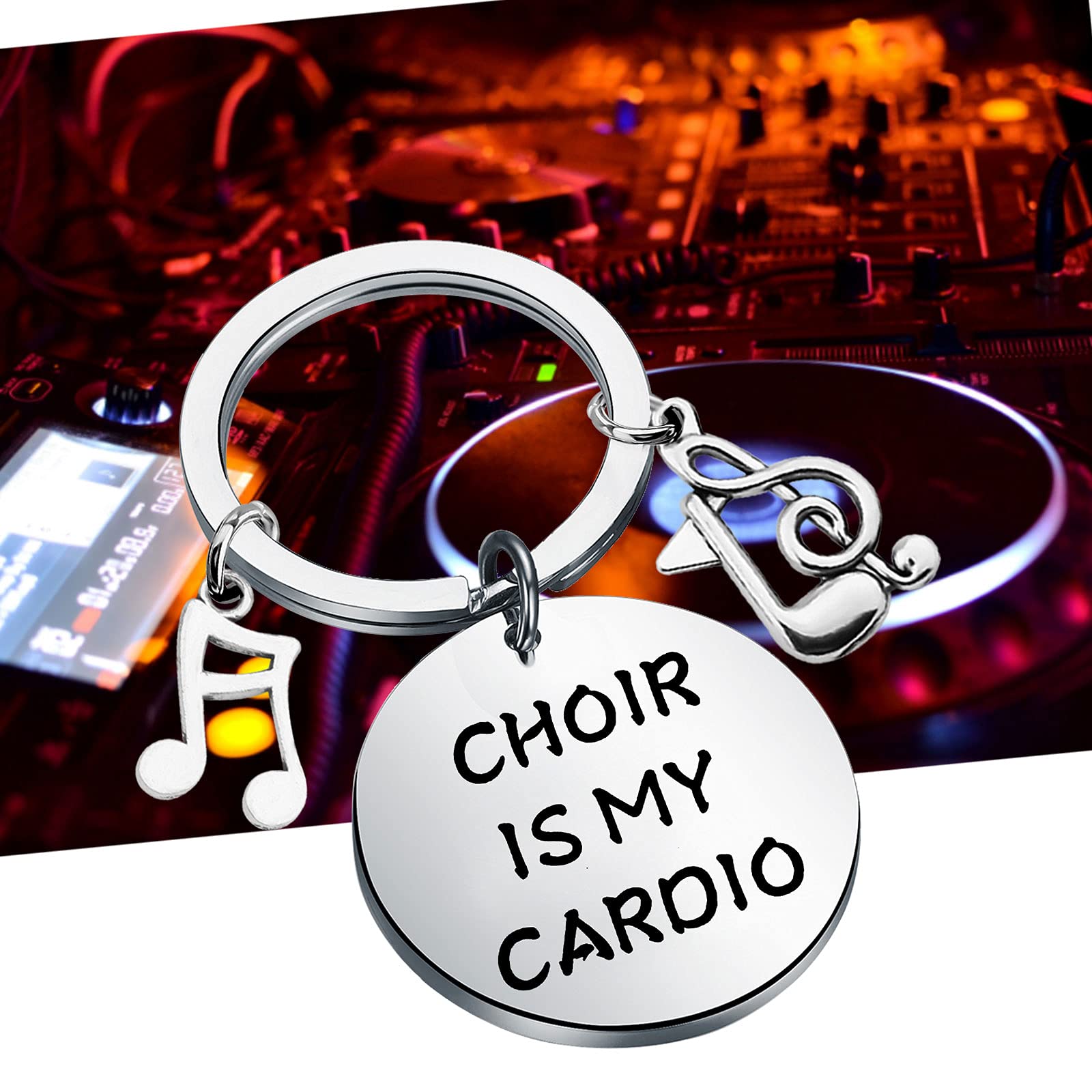 Choir Director Gift Keychain - Music Note Charm for Choir Mom & Choir Lovers - Perfect Choir Member Appreciation Present - Great for Rehearsals, Performances & Music Enthusiasts