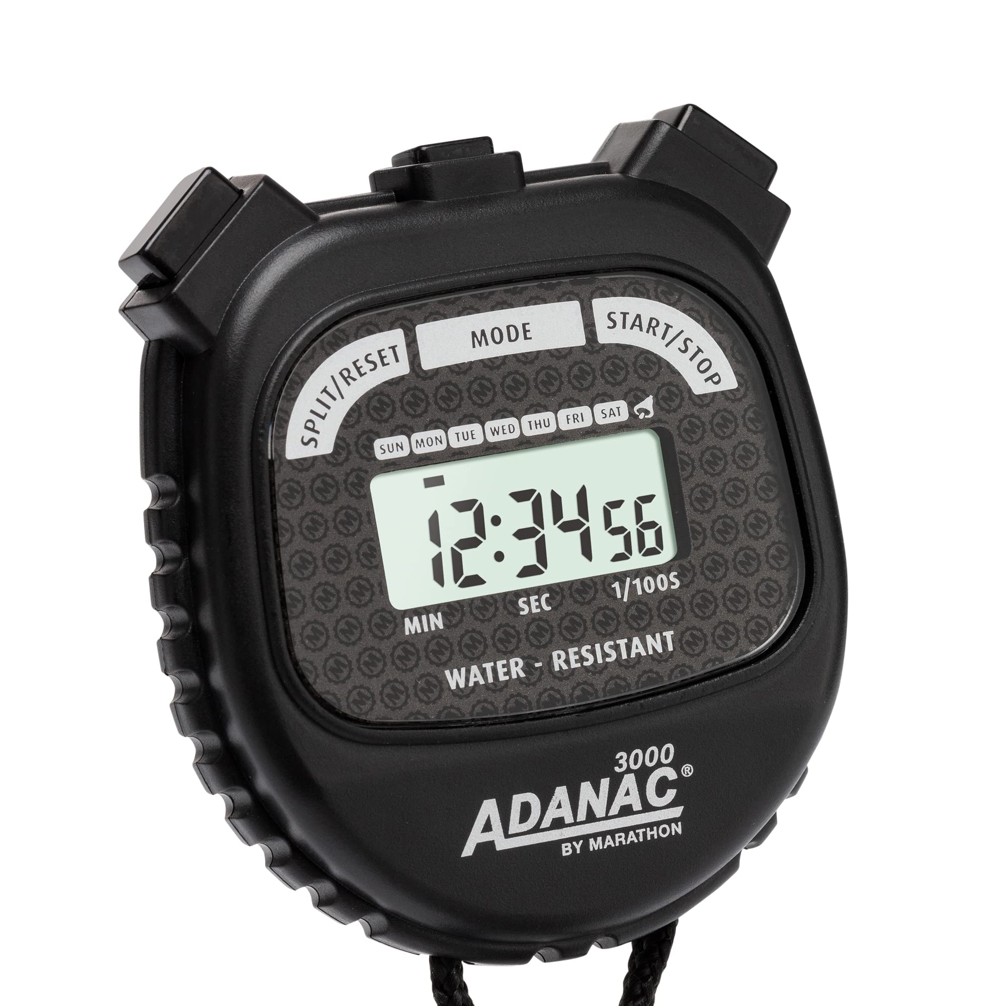 MARATHON Adanac 3000 Digital Stopwatch Timer with Battery - Waterproof Sports Stopwatch for Running, Swimming, Track & Field, Coaching, and Gym Workouts