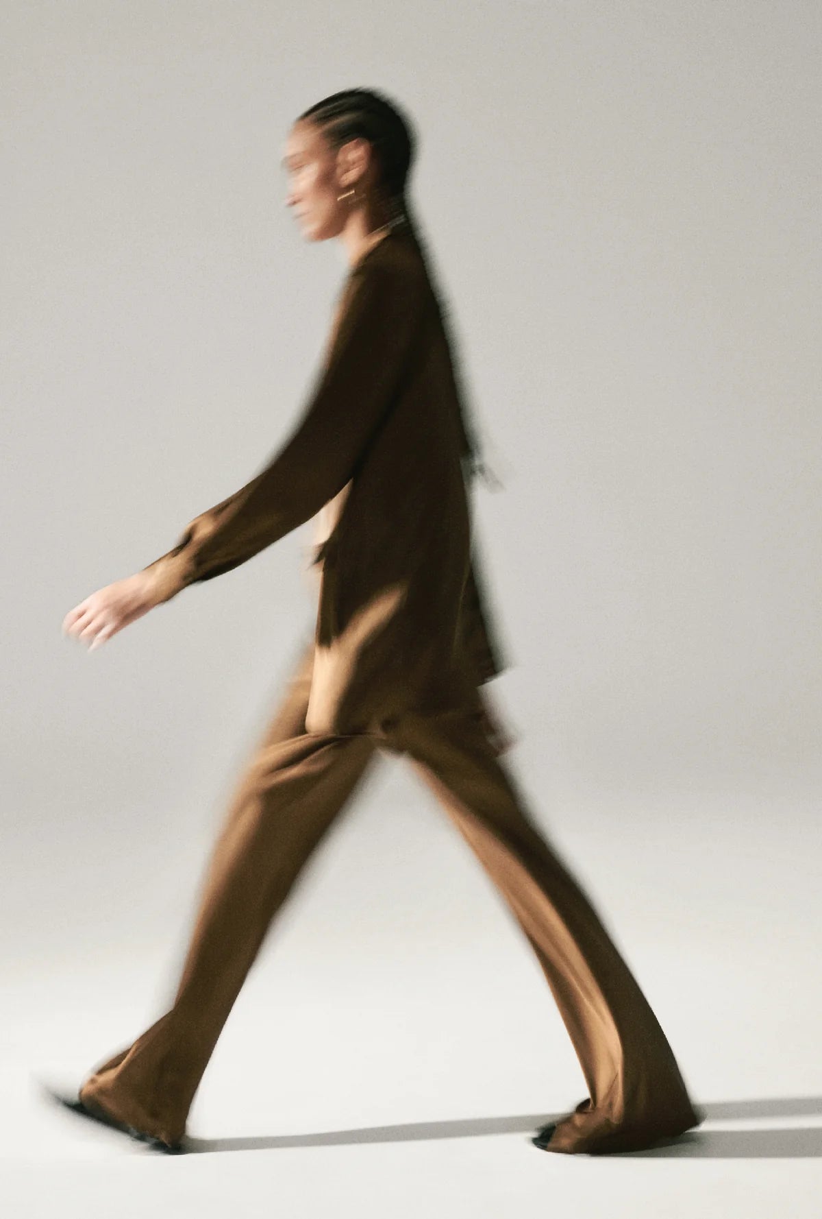 Bias Cut Pants in Dark Earth - Comfortable & Stylish Women's Trousers for Work, Travel & Casual Wear