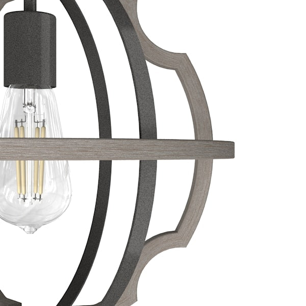 Hunter Stone Creek 1-Light Pendant Light Fixture in Noble Bronze - Perfect for Kitchen Island, Dining Room, and Entryway Lighting