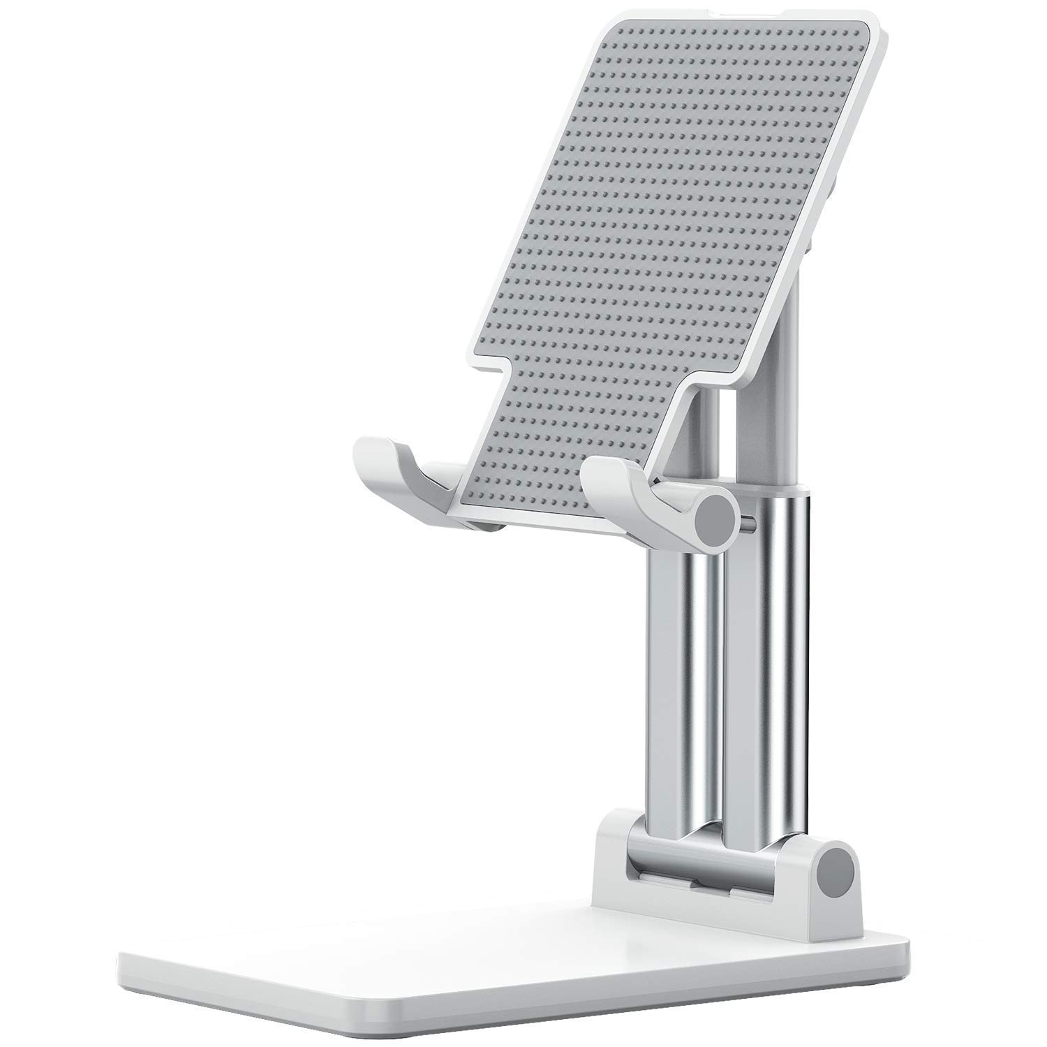 SIJIN Adjustable Telescopic iPad Stand Holder - Aluminum Alloy Tablet & Phone Dock with 8KG Max Load - Multi-Angle Universal Stand for iPad Pro/Air/Mini, Samsung Galaxy Tab, iPhone - Perfect for Home Office, Bedroom & Kitchen Use