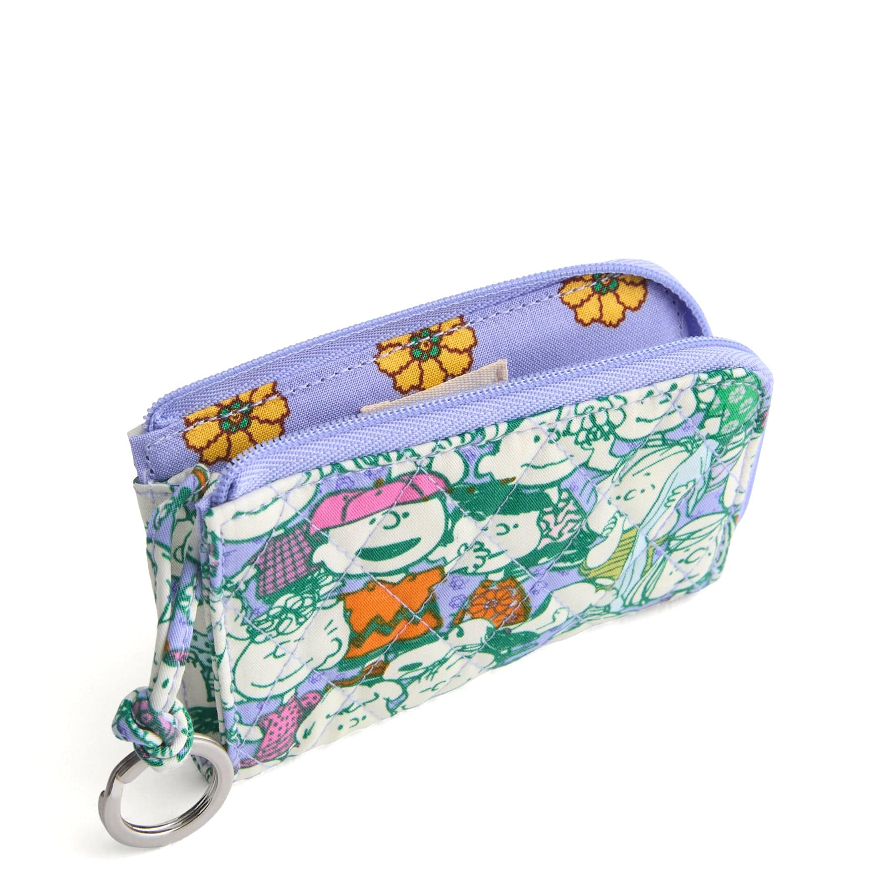 Peanuts Snoopy Zip Card Pouch Wallet - Cute Cartoon Character Card Holder for Credit Cards, ID, Cash - Perfect for Travel, School, Work & Everyday Use