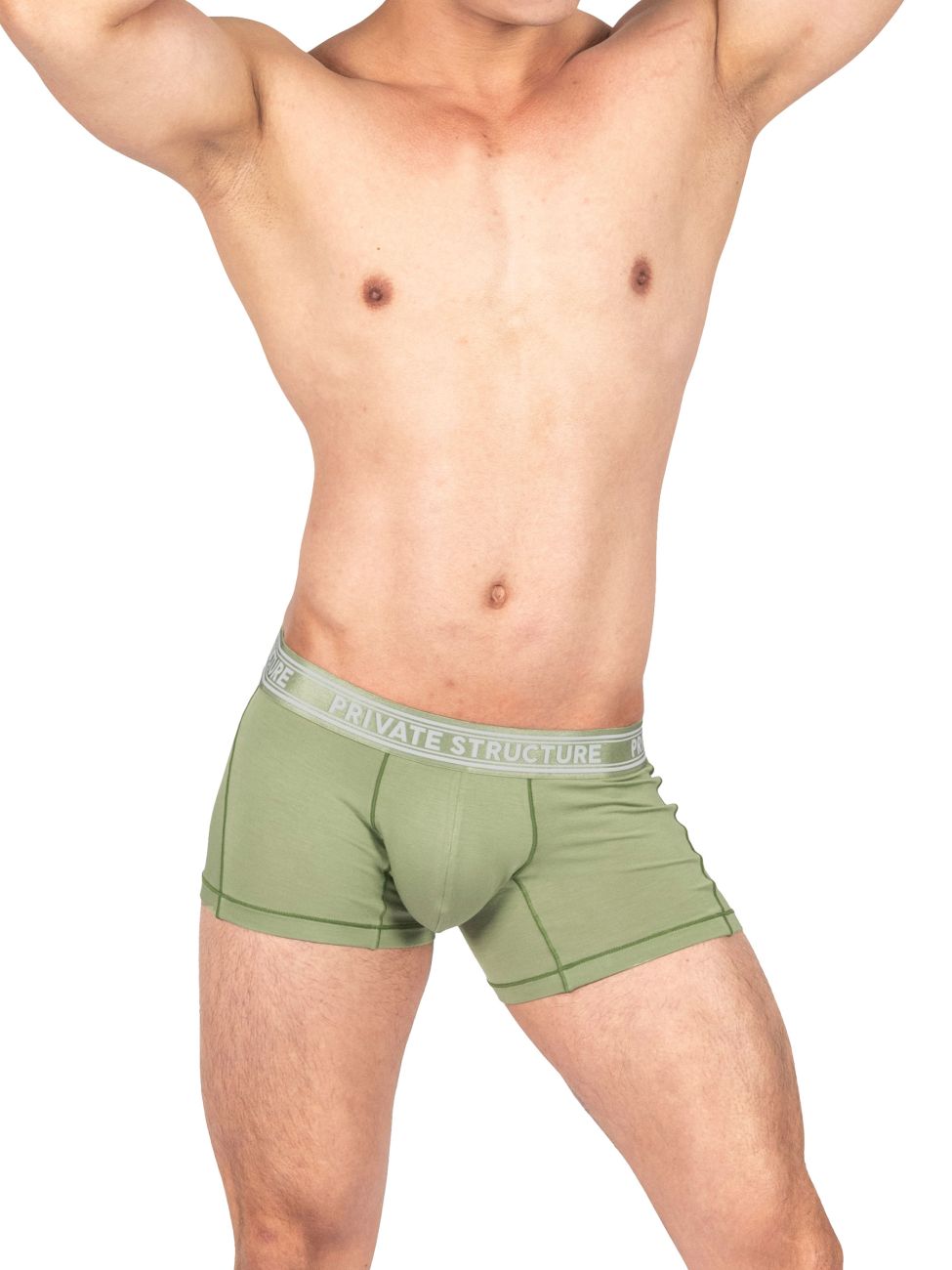 Private Structure Mid Waist Trunk - Comfortable Men's Underwear for Everyday Wear | Breathable Cotton Boxer Briefs | Perfect for Workout, Lounge & Sleep