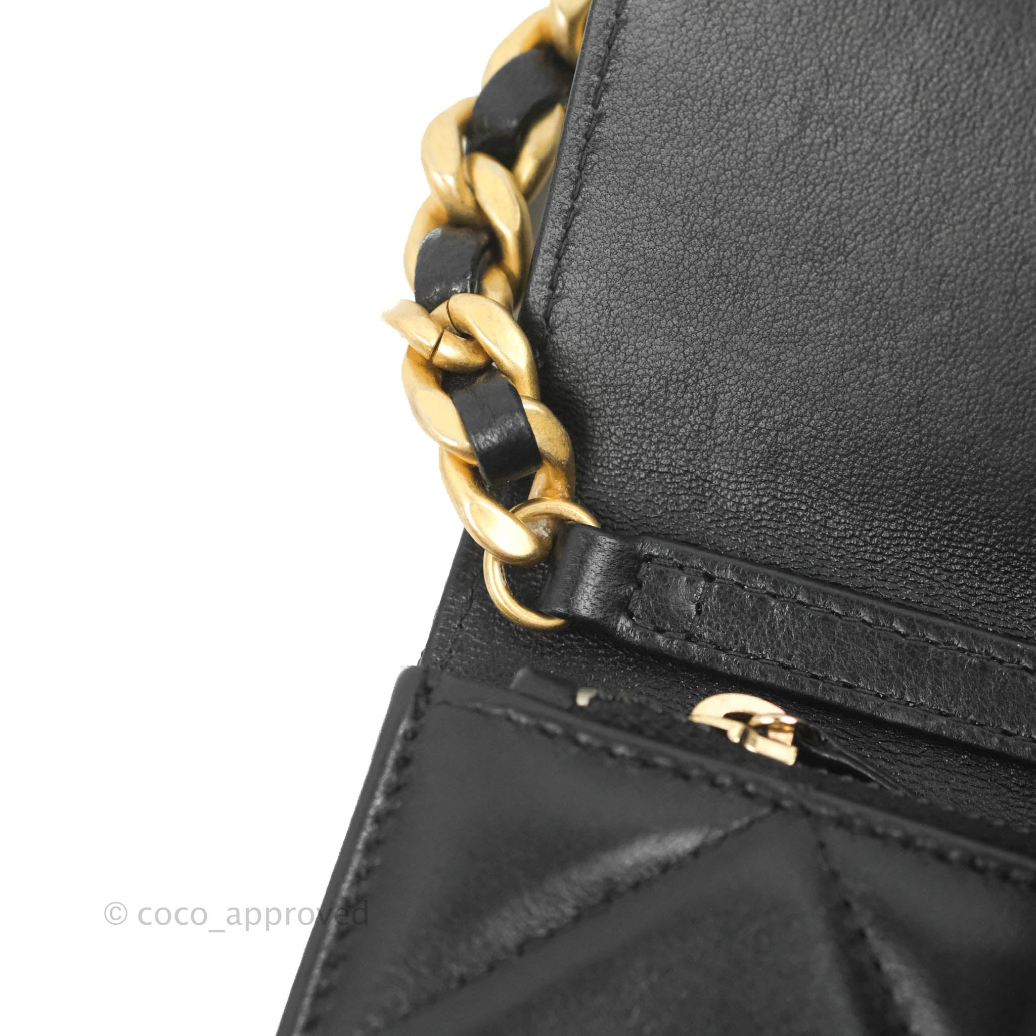 Chanel 19 Mini Clutch with Chain - Black Lambskin Leather Crossbody Bag with Mixed Hardware for Women | Perfect for Evening Parties, Date Nights & Special Occasions