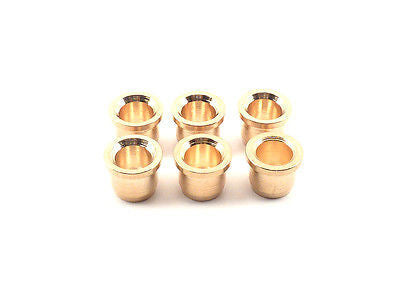 Fender Original Telecaster American Series String Ferrules (Gold) - Premium Guitar Bridge Parts for Electric Guitar Repair & Upgrade - Perfect for Professional Musicians & DIY Guitar Maintenance